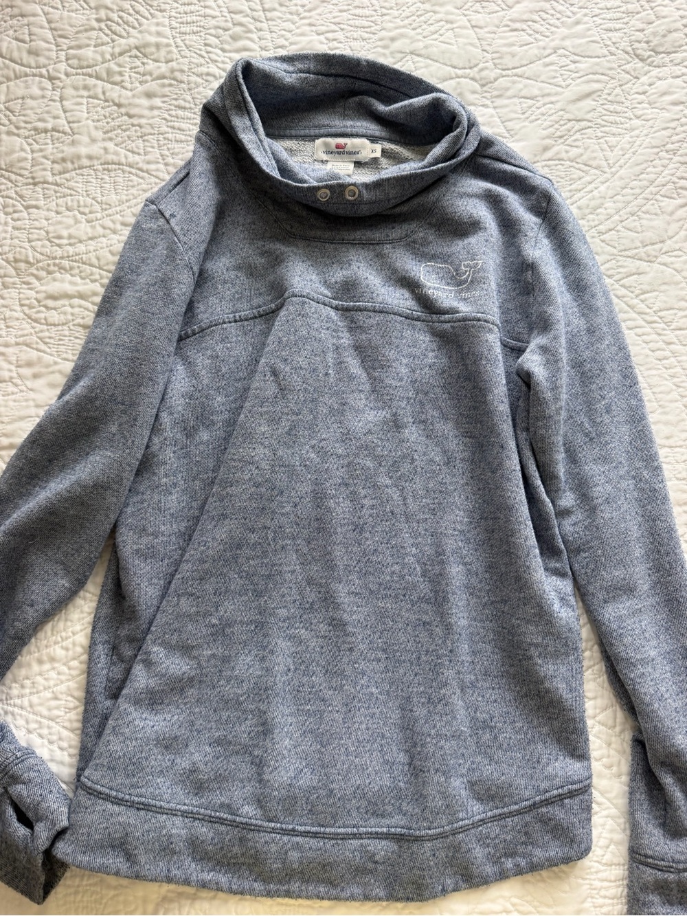 Vineyard Vines Women's Heather Blue Pullover Sweater